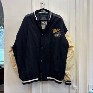 SWEET Tailgate Party Steve & Barry's Vintage Varsity Mens 3XL Jacket🍺🏈🔥